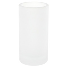 Free Standing White and Glass Tumbler